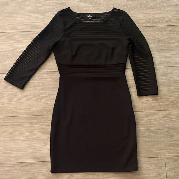 Lulu's Black Perfect Mesh Bodycon Dress - Picture 5 of 7